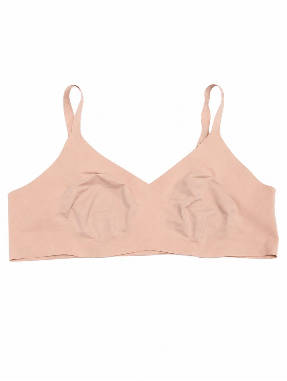 Knix Evolution Seamless V-Neck Bralette Blush Pink Plus Size Wireless Comfort